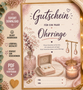 Gutschein für ein Paar Ohrringe