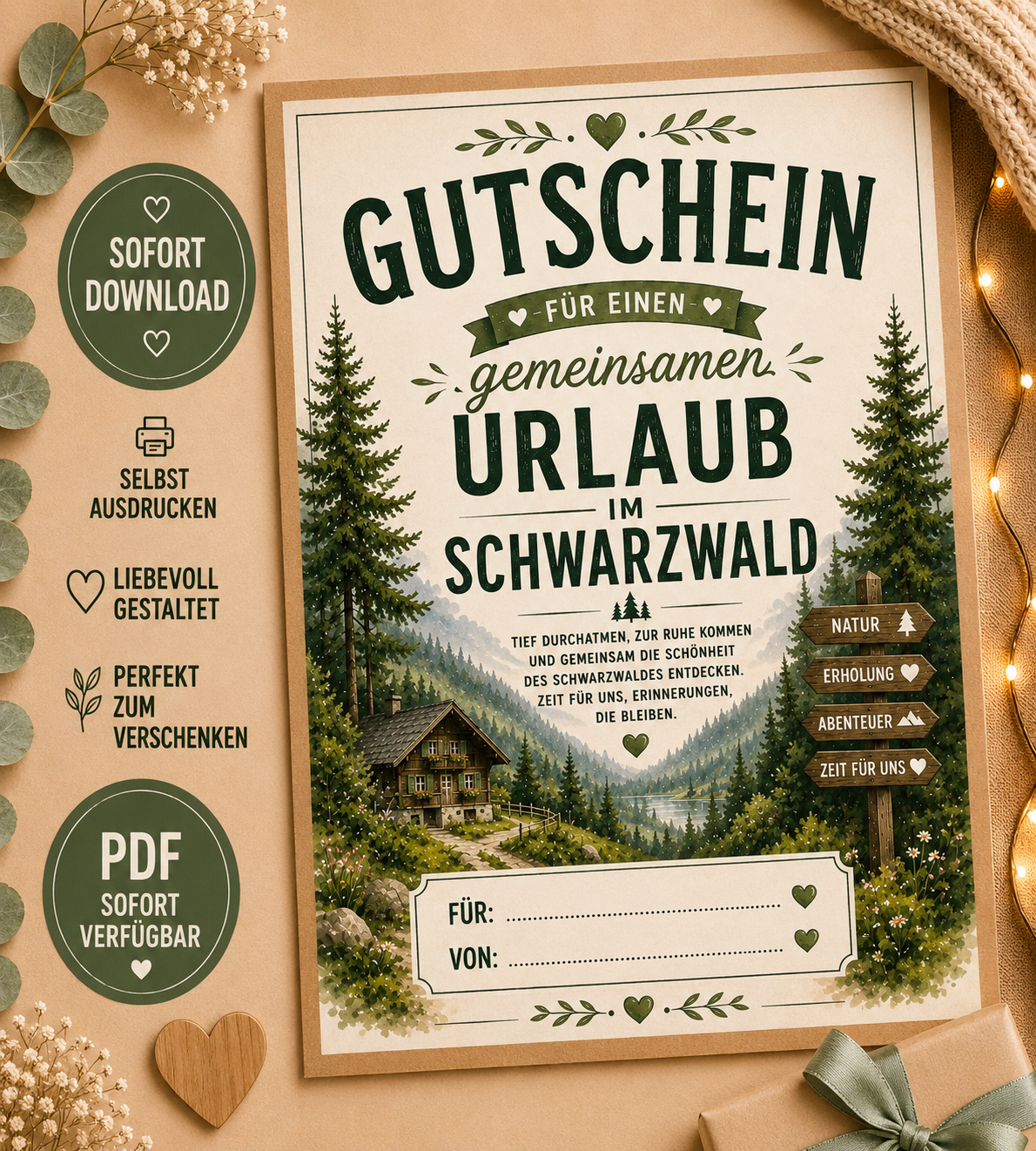 Gutschein Urlaub Schwarzwald