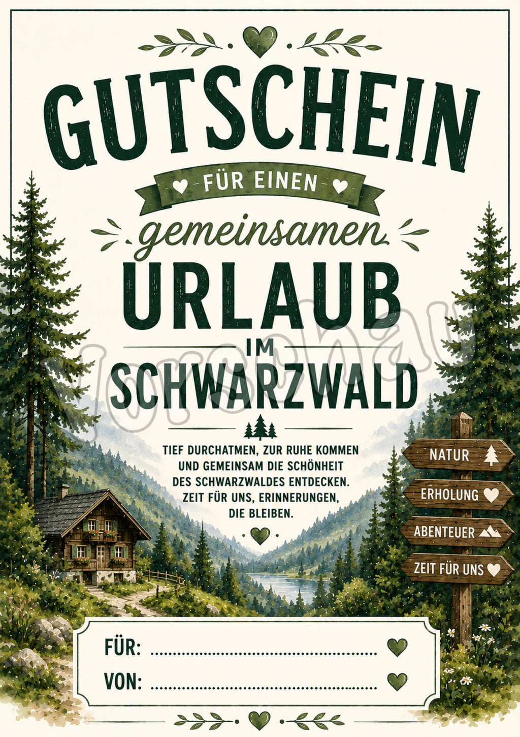 Gutschein Urlaub Schwarzwald