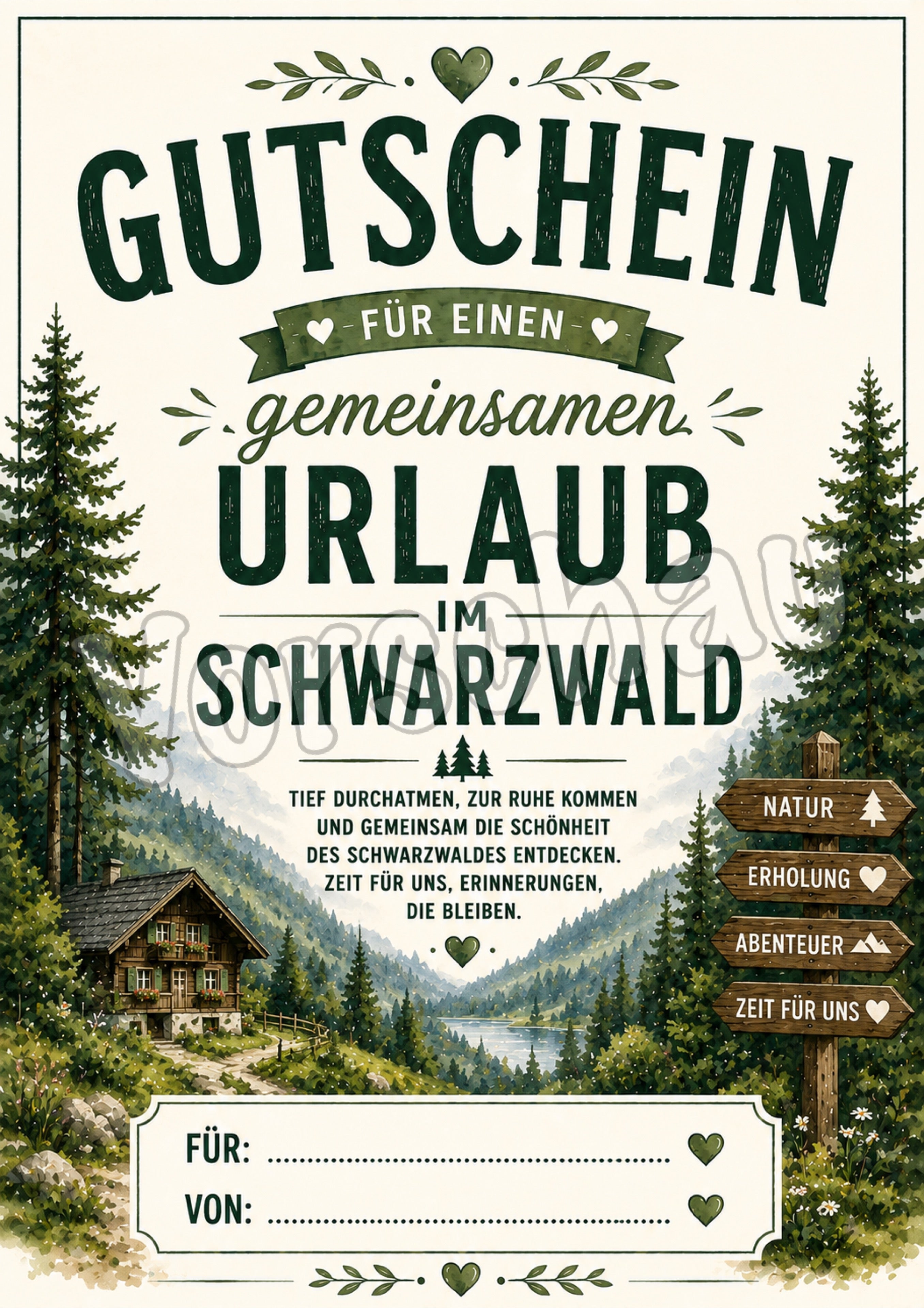 Gutschein Urlaub Schwarzwald