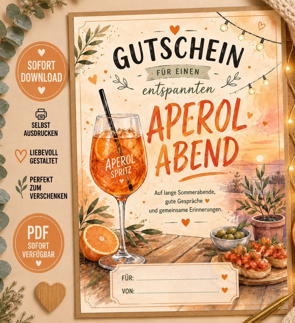 Gutschein Aperol Abend