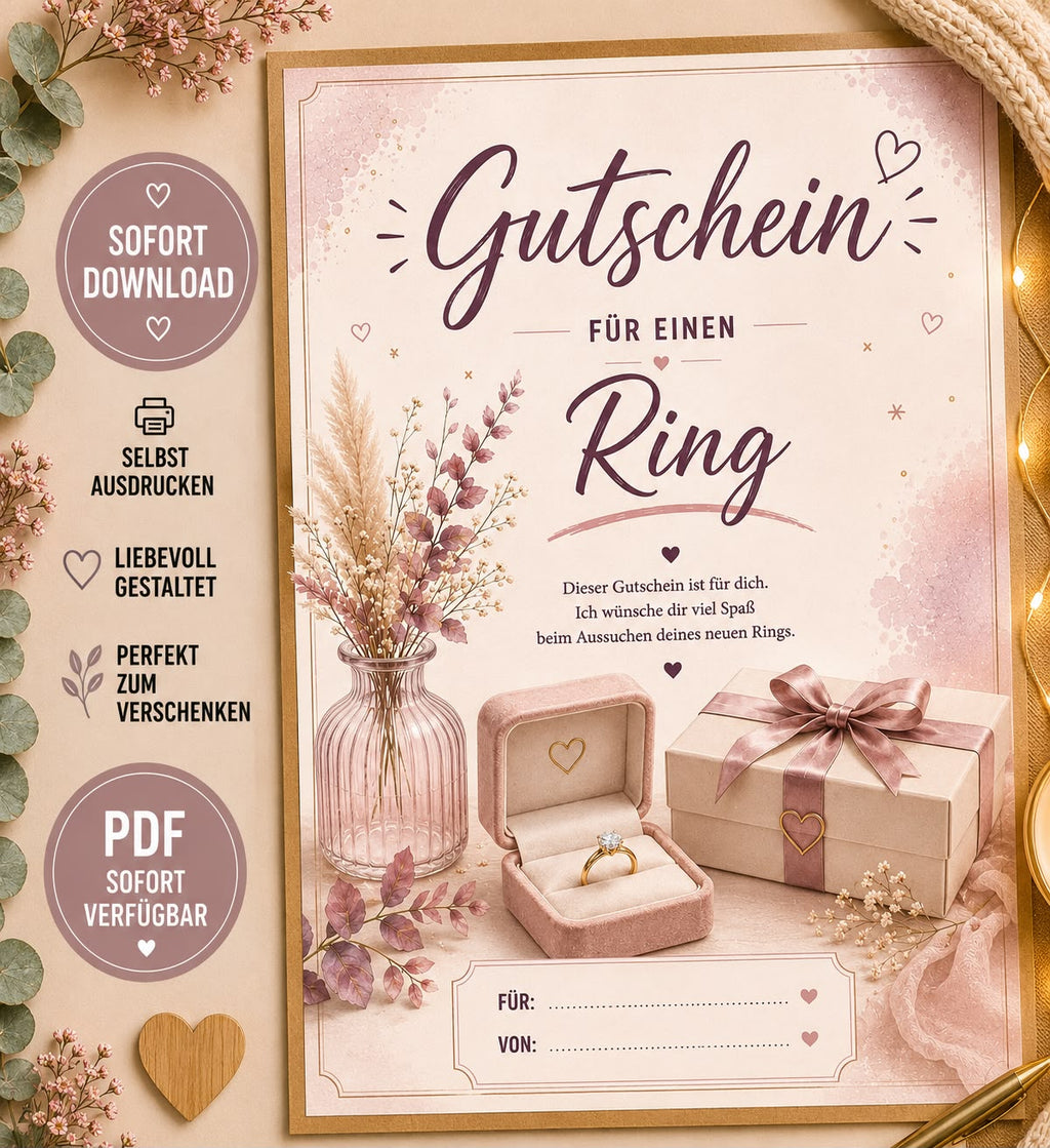 Gutschein für einen Ring