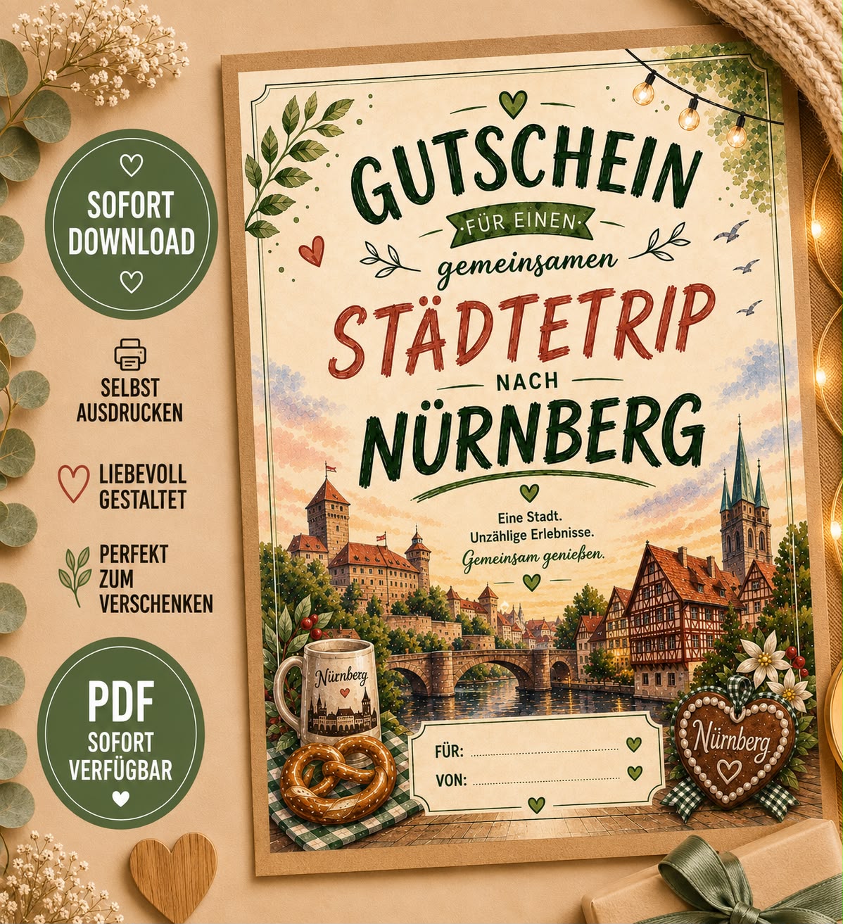 Gutschein Städtetrip Nürnberg